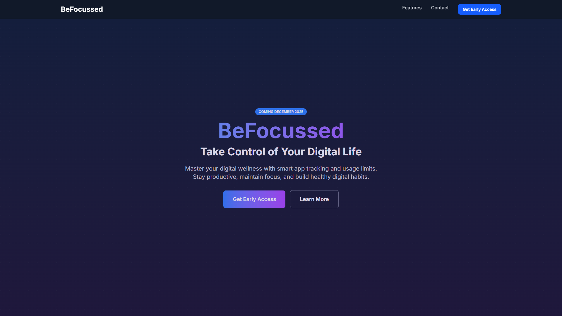 BeFocussed Screenshot